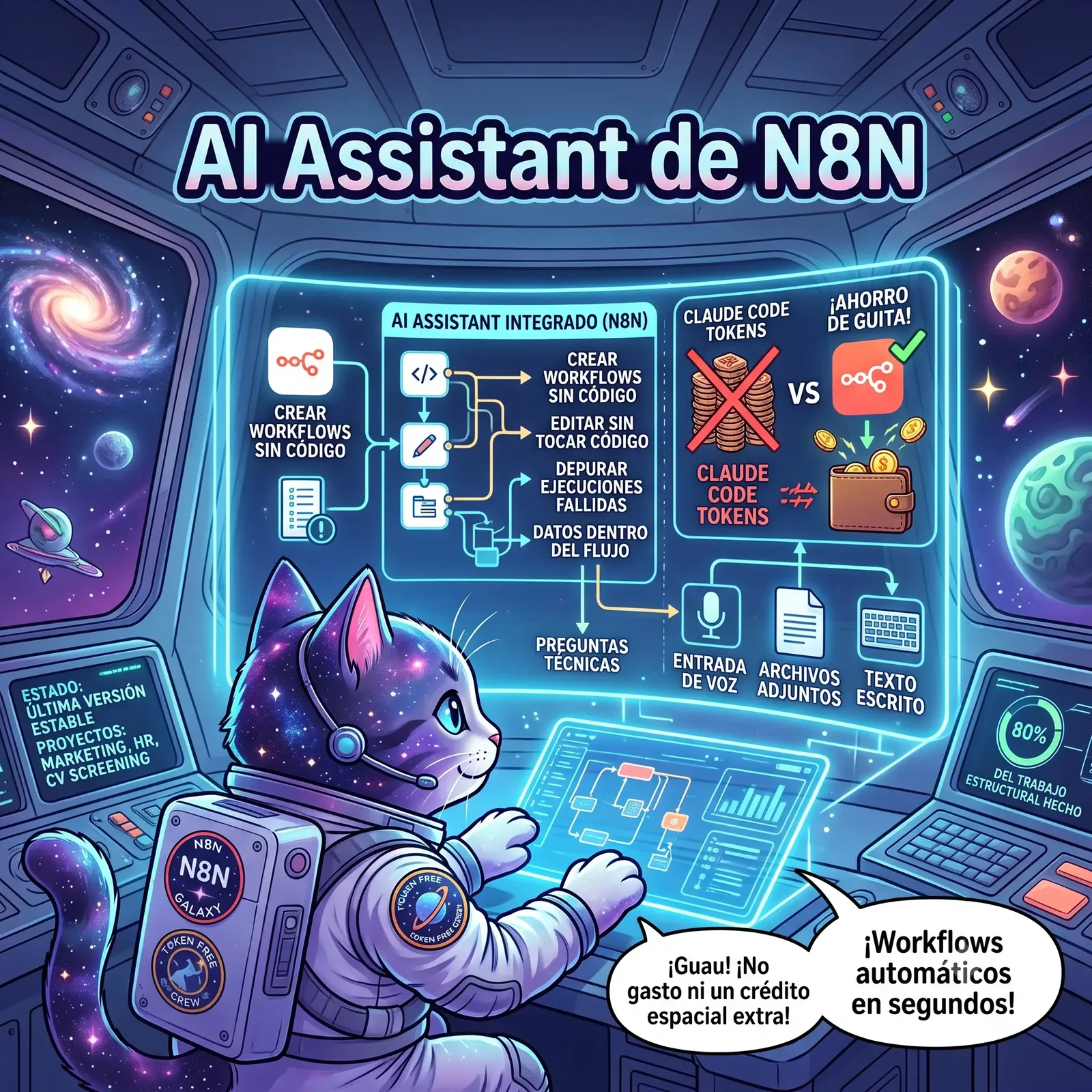 AI Assistant de N8N: Crea Workflows sin Gastar Tokens