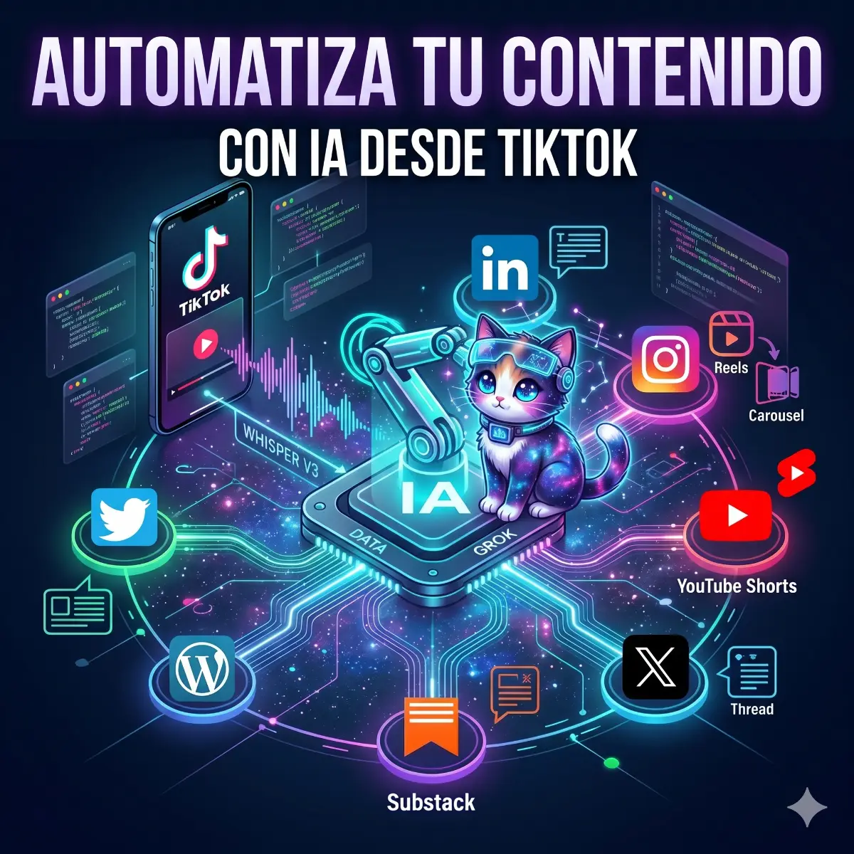Automatiza tu contenido con IA desde TikTok
