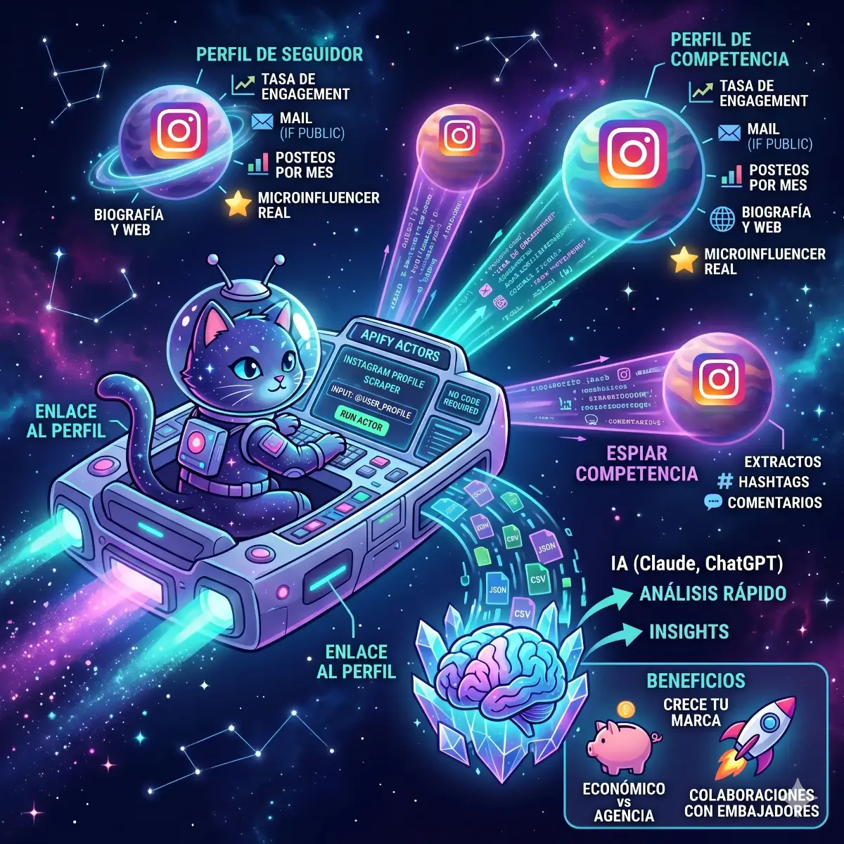 Apify para Instagram: analiza seguidores y competencia
