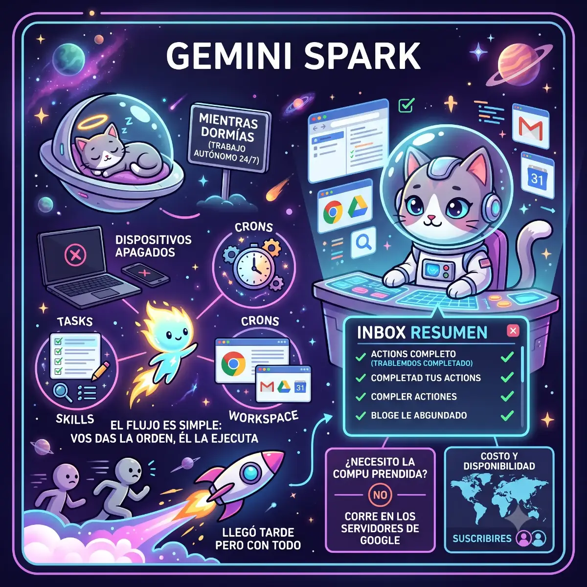 Gemini Spark: el agente de IA 24/7 que funciona sin PC