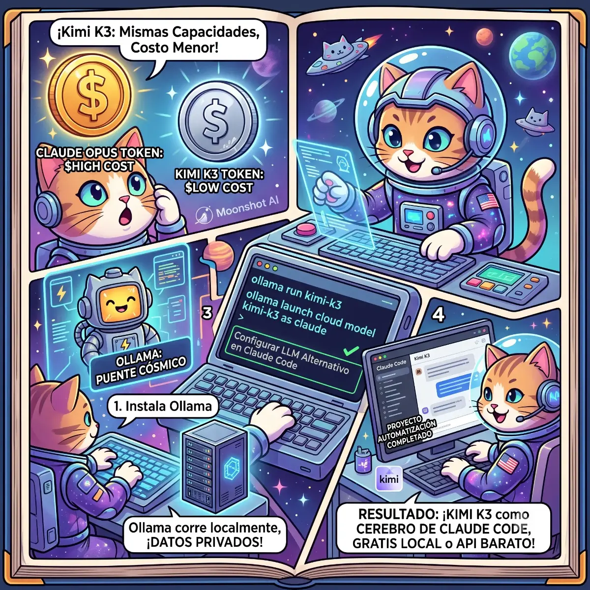 Cómo usar Kimi en Claude Code con Ollama paso a paso