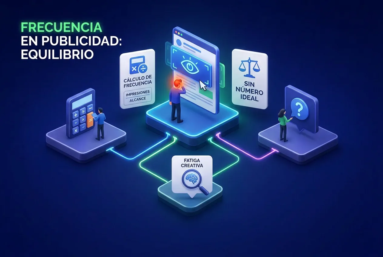 Ilustración: Frecuencia en publicidad: qué es, cómo se calcula y cuándo preocuparte