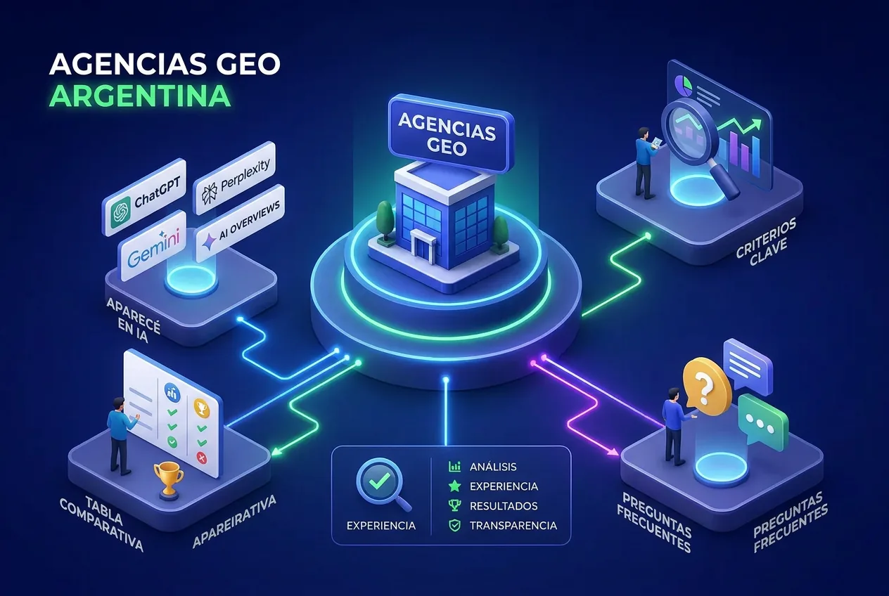 Ilustración: Las mejores agencias de GEO en Argentina (2026)