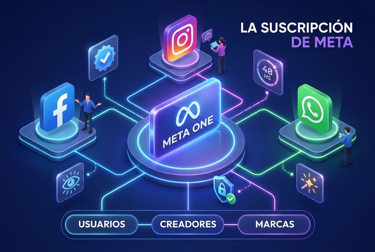 Meta One conecta Facebook, Instagram y WhatsApp en una suscripción para usuarios, creadores y marcas