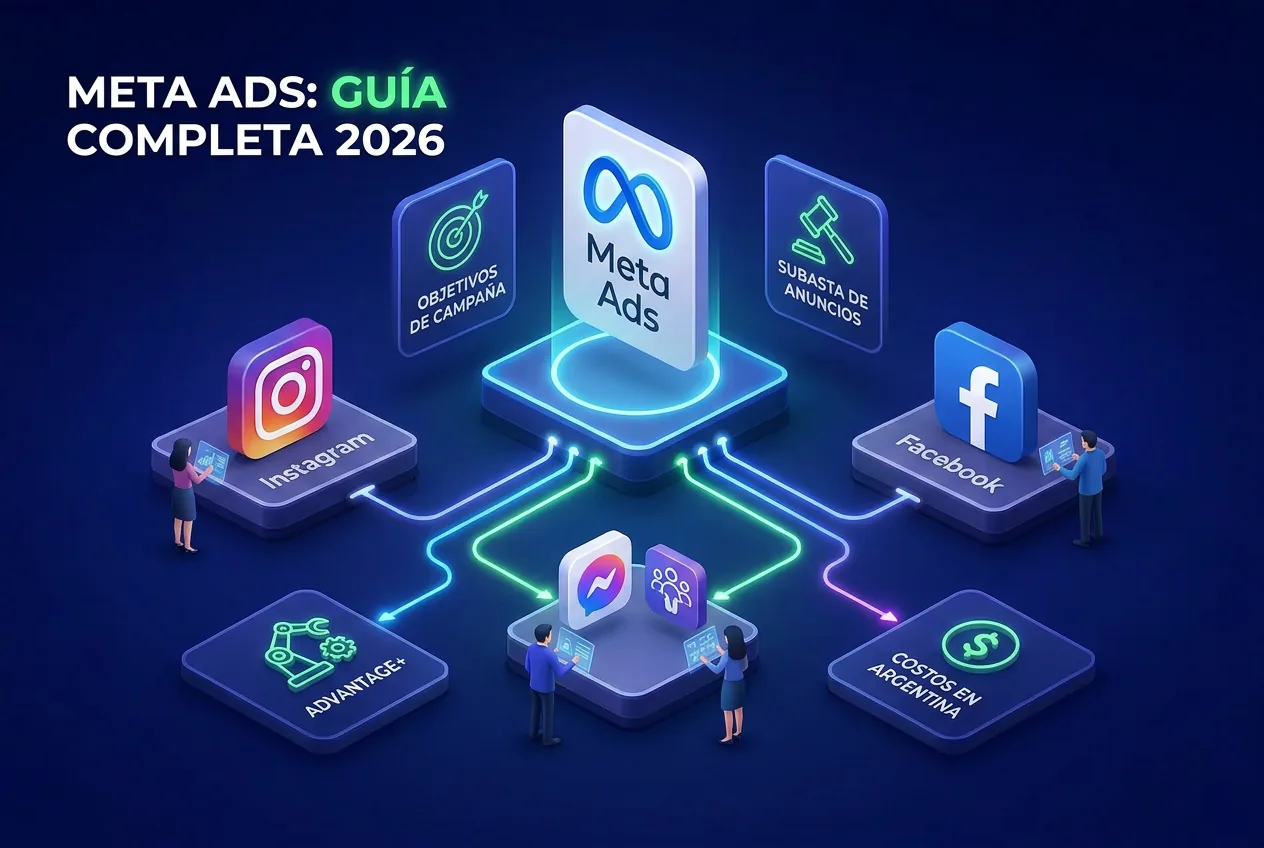 Ilustración: Qué es Meta Ads (ex Facebook Ads) y cómo funciona: guía completa 2026