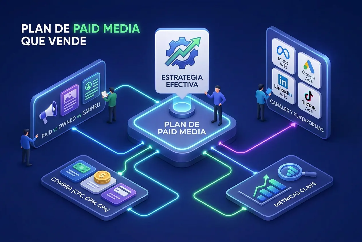 Ilustración: Qué es paid media y cómo armar un plan que venda