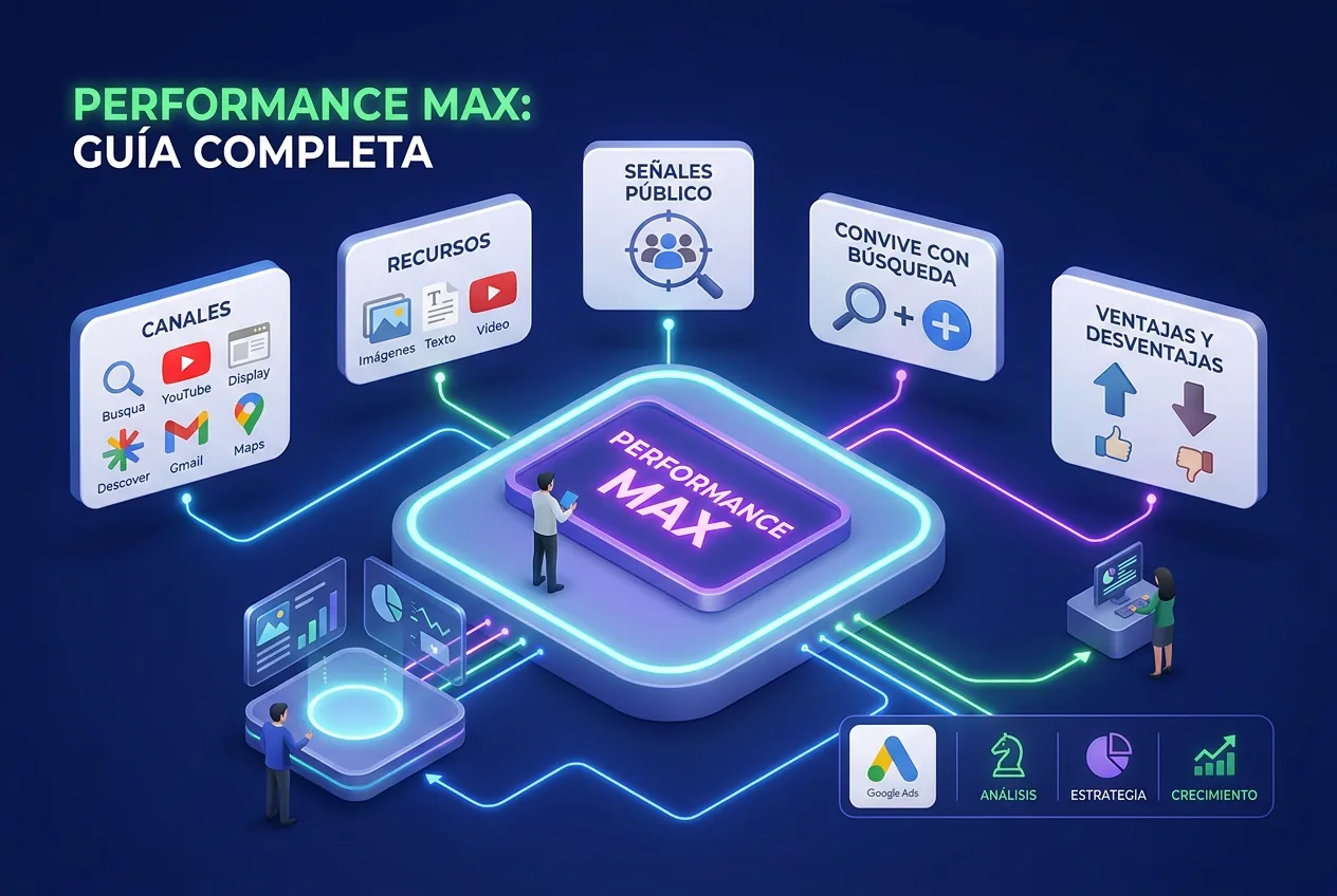 Ilustración: Qué es Performance Max en Google Ads y cuándo conviene usarlo