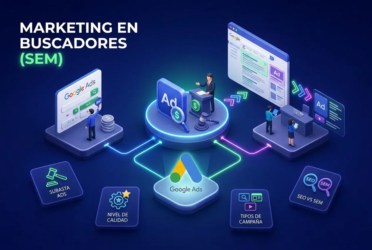 Ilustración: Qué es SEM: cómo funciona el marketing en buscadores y en qué se diferencia del SEO